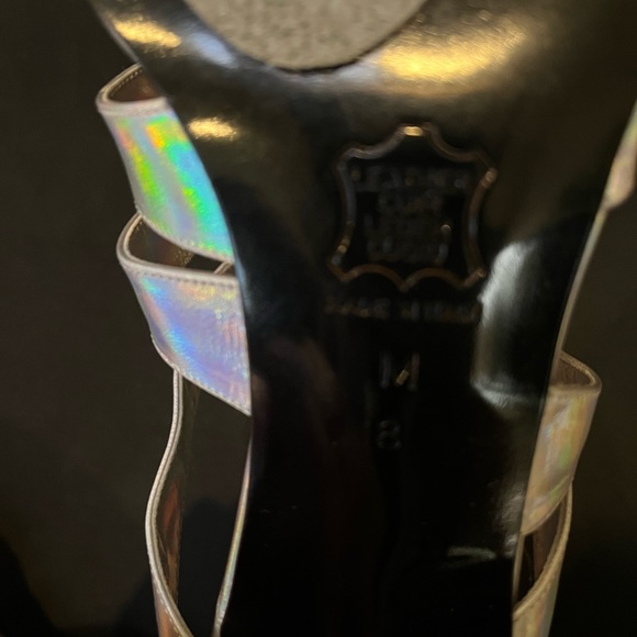 Rossimoda iridescent silver sandal - Picture 5 of 6